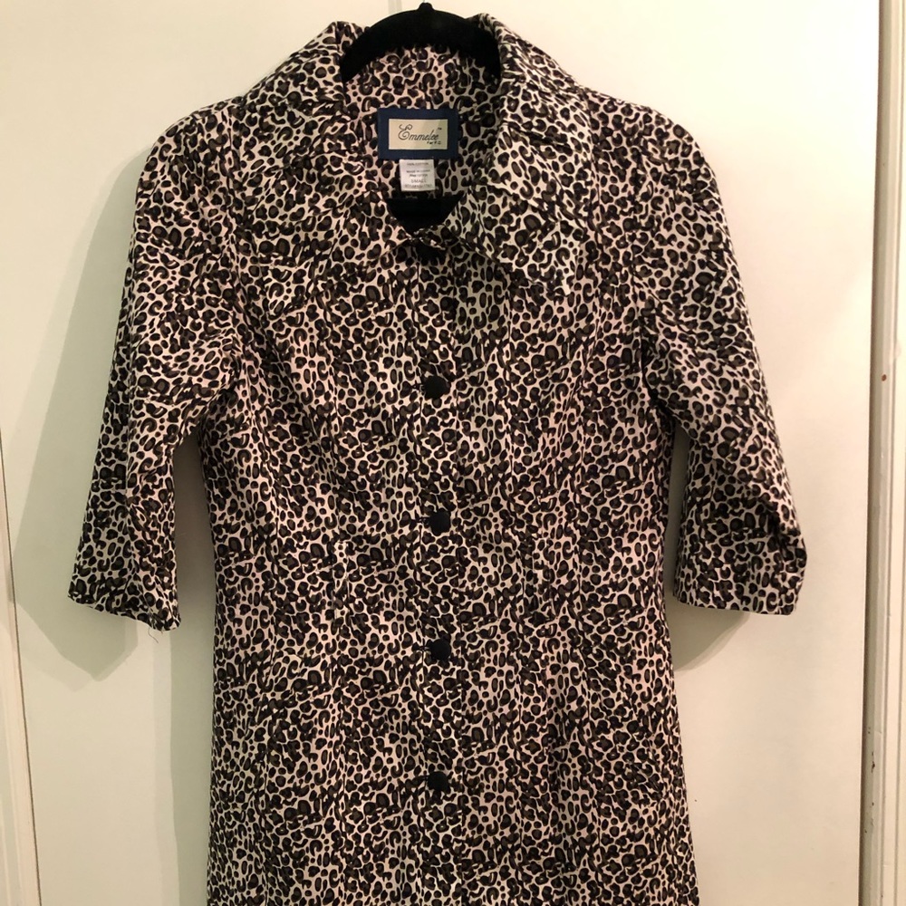 Leopard Print Duster Jacket